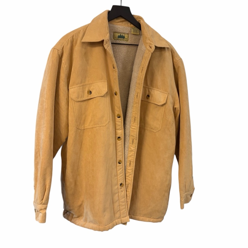 RUGGED WEAR HUNTER’S PEAK MEN’S SIZE M SHERPA LINED CANVAS JACKET